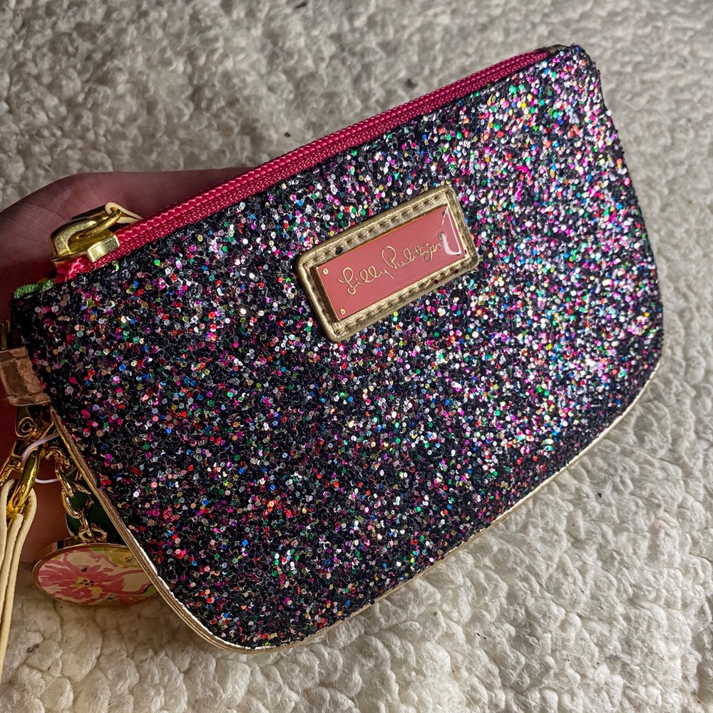 NWT Lily Pulitzer sparkly wristlet!!!